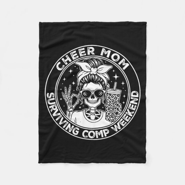 Manta Polar Cheer Mom Surviving Comp Weekend Funny Cheerleadin (Anverso)