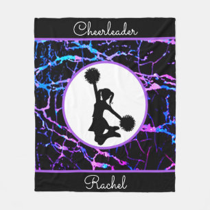 Manta Polar Cheerader Black Abstract Fleece Blanket