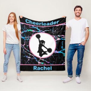 Manta Polar Cheerader Black Abstract Fleece Blanket