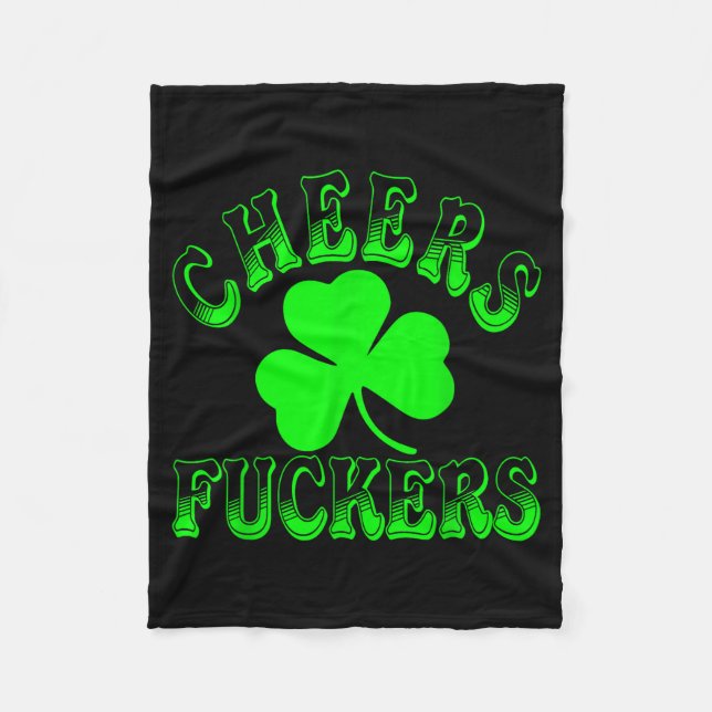 Manta Polar Cheers Forers Irish St Patricks Day Shamrock Tee  (Anverso)