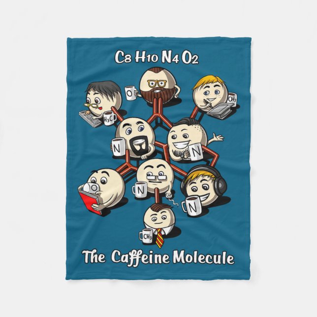Manta Polar Chemistry Caffeine Molecule Funny Science Geek Cof (Anverso)