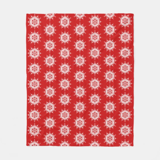 Manta Polar Cherry Mandala (Anverso)