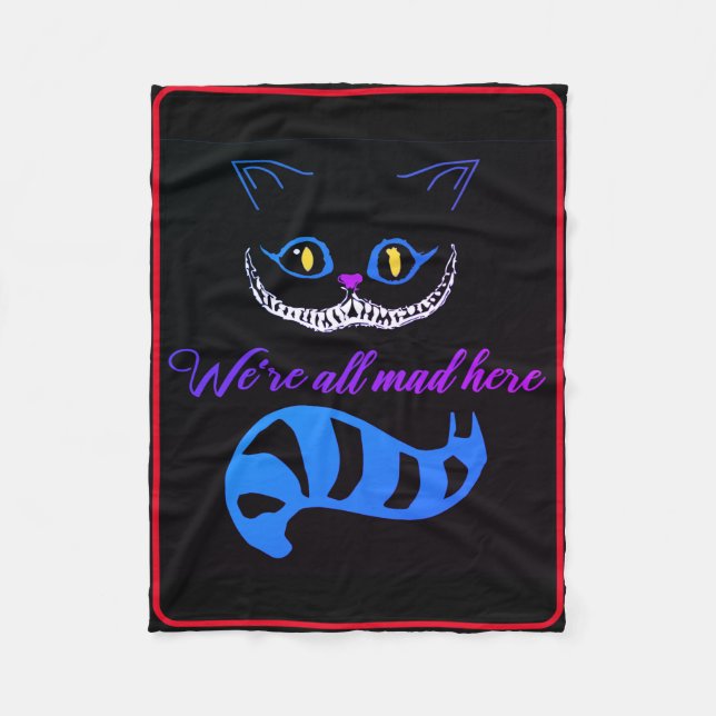 Manta Polar Cheshire Cat Blanket (Anverso)