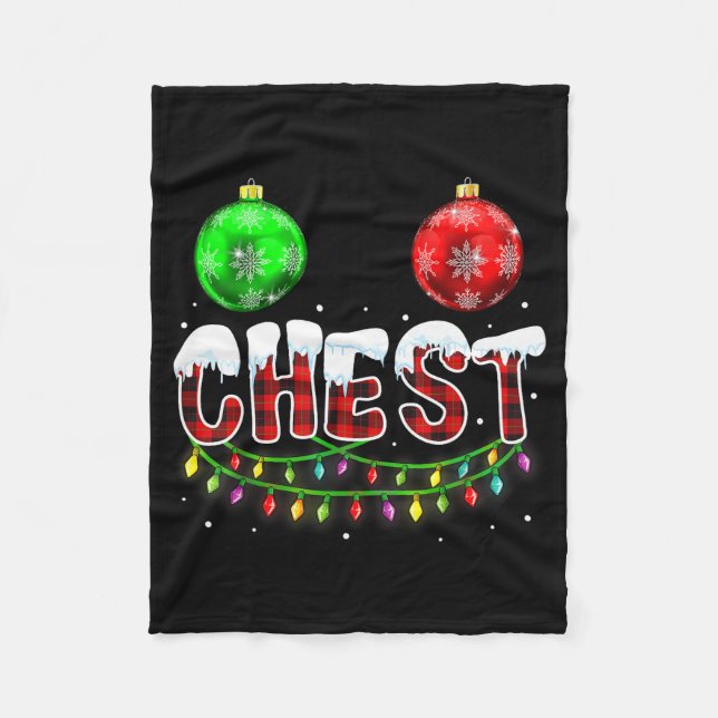 Manta Polar Chest Nuts Christmas Funny Matching Couple Chestnu (Anverso)