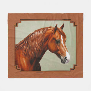 Manta Polar Chestnut Morgan Horse Rusty Red