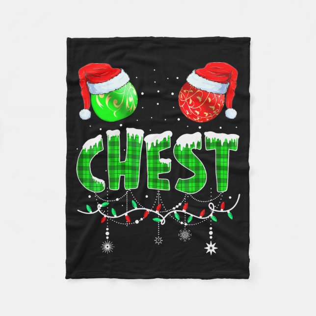 Manta Polar Chestnuts Matching Family Funny Chest Nuts Christm (Anverso)