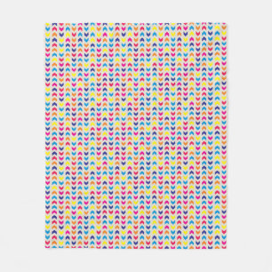 Manta Polar Chevron azteca colorido