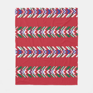 Manta Polar Chevron fair isle sin fisuras diseñallover, 