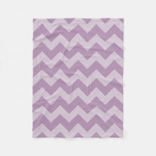 Manta Polar Chevron Monocromático Púrpura