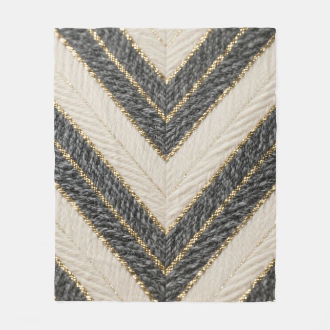 Manta Polar Chevron Zigzag Glam Pattern (Anverso)