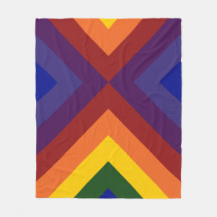 Manta Polar Chevrons arcoiris
