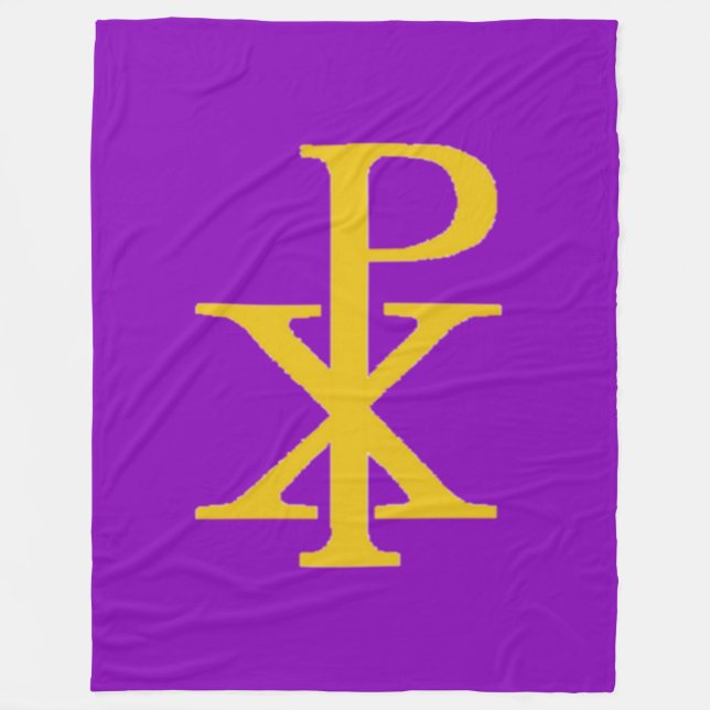 Manta Polar CHI RHO CRUCIFIX Fleece Blanket (Anverso)