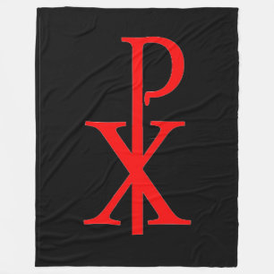 Manta Polar CHI RHO CRUCIFIX Fleece Blanket