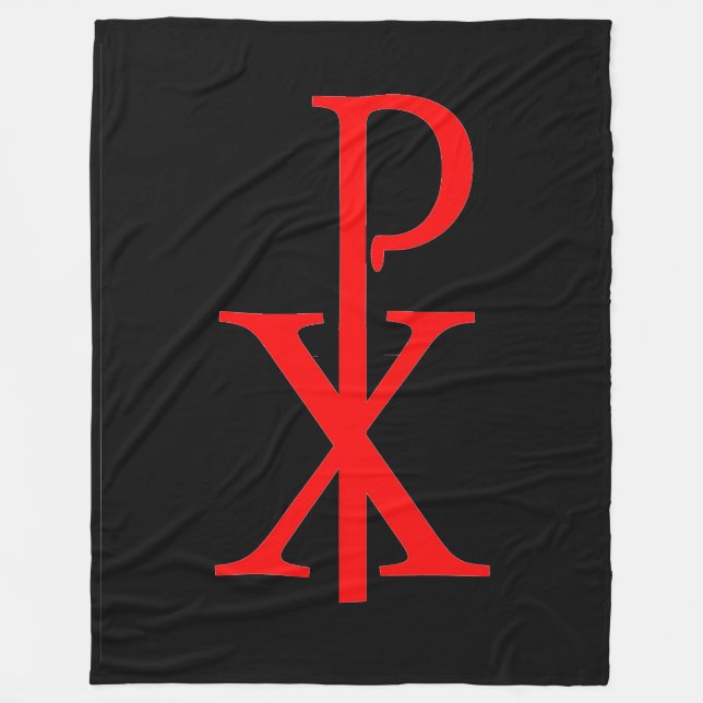 Manta Polar CHI RHO CRUCIFIX Fleece Blanket (Anverso)