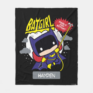 Manta Polar Chibi Batgirl Preparado Para La Acción
