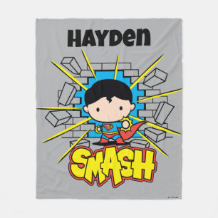 Manta Polar Chibi Superman Smashing Through Brick Wall