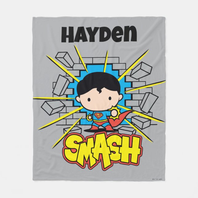 Manta Polar Chibi Superman Smashing Through Brick Wall (Anverso)