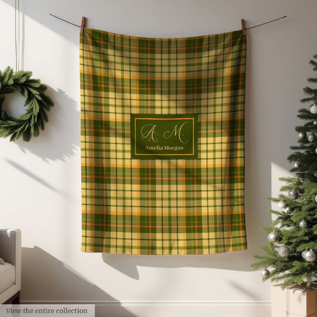 Manta Polar Chic Fall Plaid Throw Modern Rustic Cozy Blanket (Chic Fall Plaid Throw Modern Rustic Cozy Blanket)