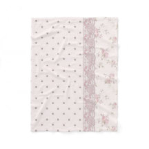 Chic Rosa Floral Vintage y Lunares Reversible 