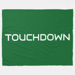 Manta Polar Chic Sporty TOUCHDOWN Modern Text On Bold Green