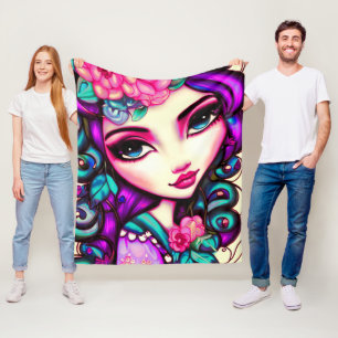 Manta Polar Chica astuto artístico