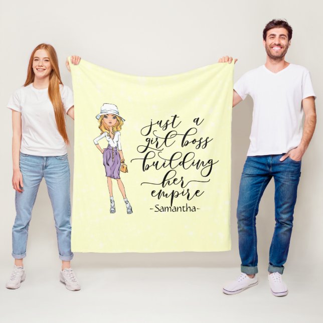 Manta Polar Chica Boss | Dama rubia | Amarillo (In situ)