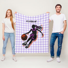 Manta Polar Chica de baloncesto personalizado abierto