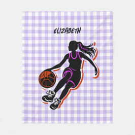 Manta Polar Chica de baloncesto personalizado abierto