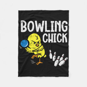 Manta Polar Chica de bolos Bolera divertida Mujeres Chicas Niñ
