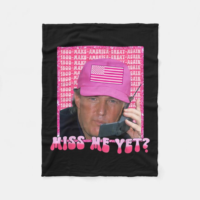 Manta Polar Chica de Camisas Trump 2024: Miss Rosa Mí (Anverso)