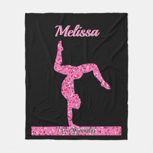Manta Polar Chica de Gimnasia Rosa Viga de equilibrio de deste