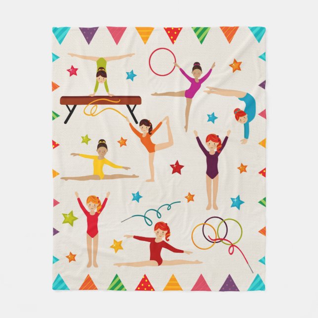 Manta Polar Chica DE GIMNASTICA CLIPART QUILT (Anverso)