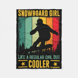 Manta Polar Chica De Snowboard Como Un Chica Regular Pero Niev