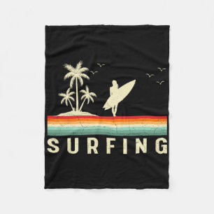 Manta Polar Chica de surf de estilo vintage tabla de surf play