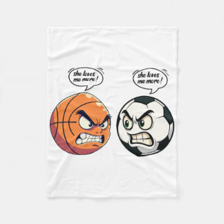 Manta Polar Chica Divertida de Fútbol Boceto Mujer Hija Ella M