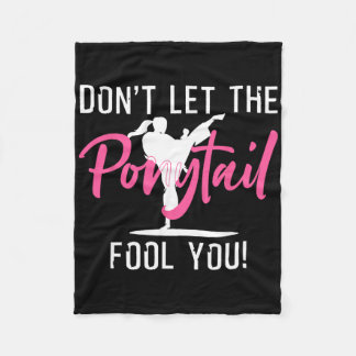 Manta Polar Chica divertida Karate Diseño Niños Mujeres Kickbo