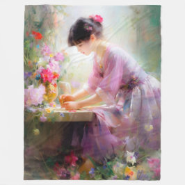 Manta Polar Chica en el Jardín de las Flores