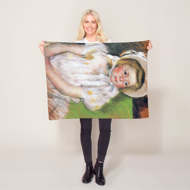 Manta Polar Chica en un bonnet blanco, Mary Cassatt (In situ)