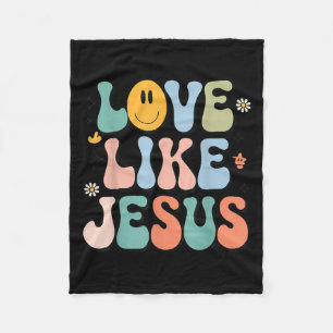Manta Polar Chica Love Like Jesus Cute Christian Toddler Groov