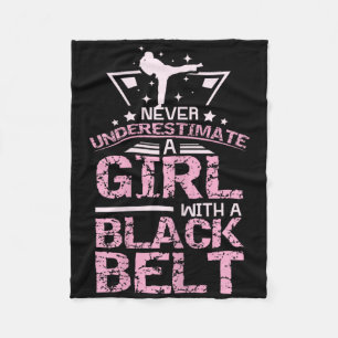 Manta Polar Chica Taekwondo de Black Belt Karate