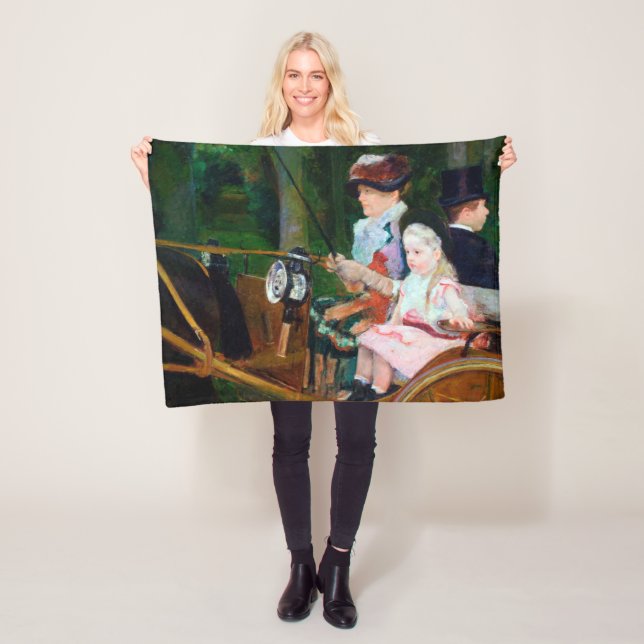Manta Polar Chica viajando en carro, Mary Cassatt (In situ)