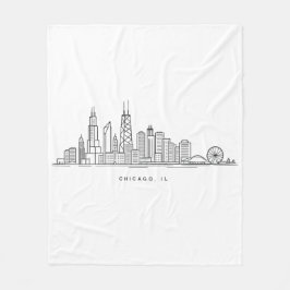 Manta Polar Chicago IL Cityscape Illustration