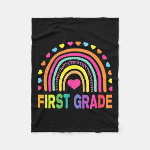 Manta Polar Chicas arcoiris de primer grado de equipo de profe