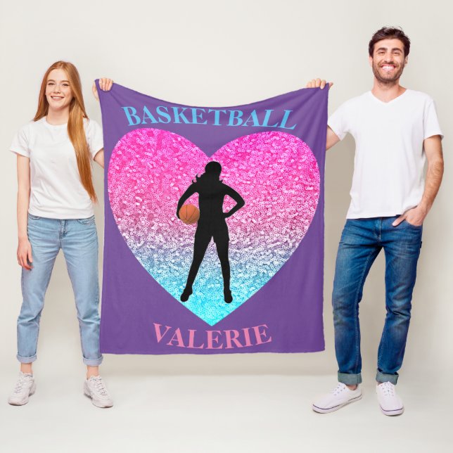 Manta Polar Chicas Baloncesto Fleece Blanket (In situ)