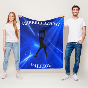 Manta Polar ¡chicas Blue Cheerled Blanket con su nombre!