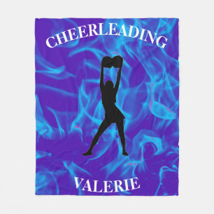 Manta Polar ¡chicas Blue Cheerled Blanket con su nombre!