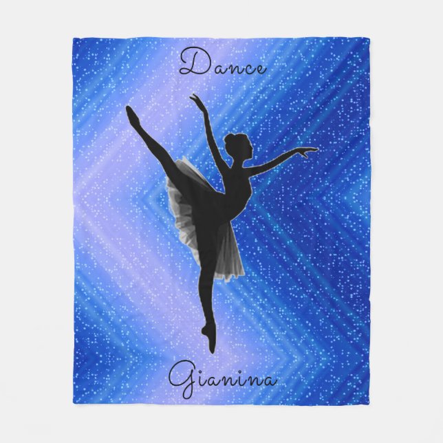 Manta Polar Chicas Blue Dazzle Ballerina Dance (Anverso)