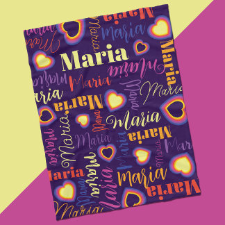 Manta Polar Chicas color rosa morado amarillo llaman a María c