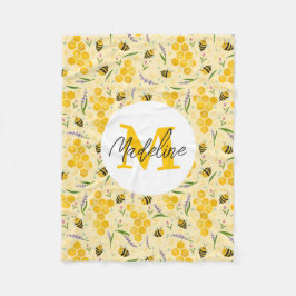 Manta Polar Chicas Cute Dulce Verano Floral Abejas Niños