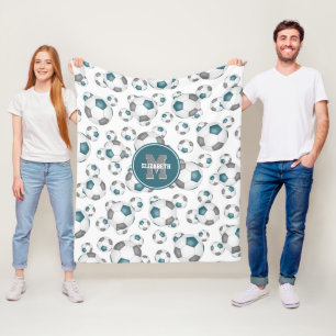 Manta Polar chicas de fútbol masculino de colores grises de eq